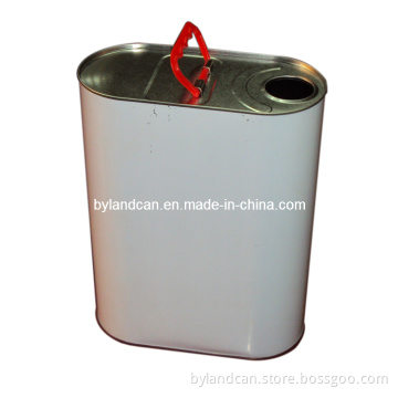 4liter Oval Metal Tin Can for Lubricant